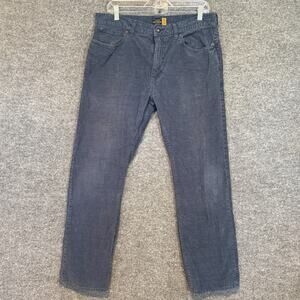 J.Crew Pants‎ Mens 34x30 Blue Corduroy Slim Straight Leg Grunge Wash Distressed
